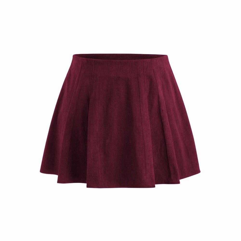 Elegant Burgundy Skirt